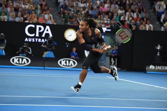 Serena Williams à l'Open d'Australie. Melbourne, le 28 janvier 2017.