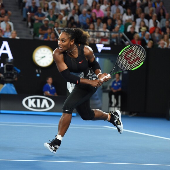 Serena Williams à l'Open d'Australie. Melbourne, le 28 janvier 2017.