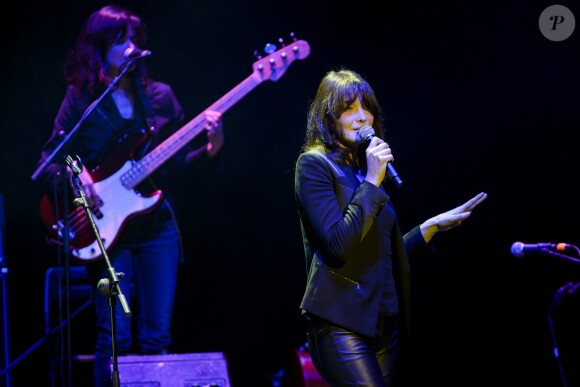 Carla Bruni en concert au Teatro Nuevo Apolo de Madrid le 10 janvier 2018.