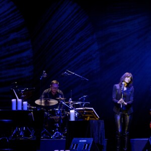 Carla Bruni en concert au Teatro Nuevo Apolo de Madrid le 10 janvier 2018.