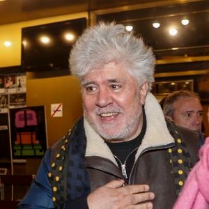 Pedro Almodovar au concert de Carla Bruni à Madrid le 10 janvier 2018.