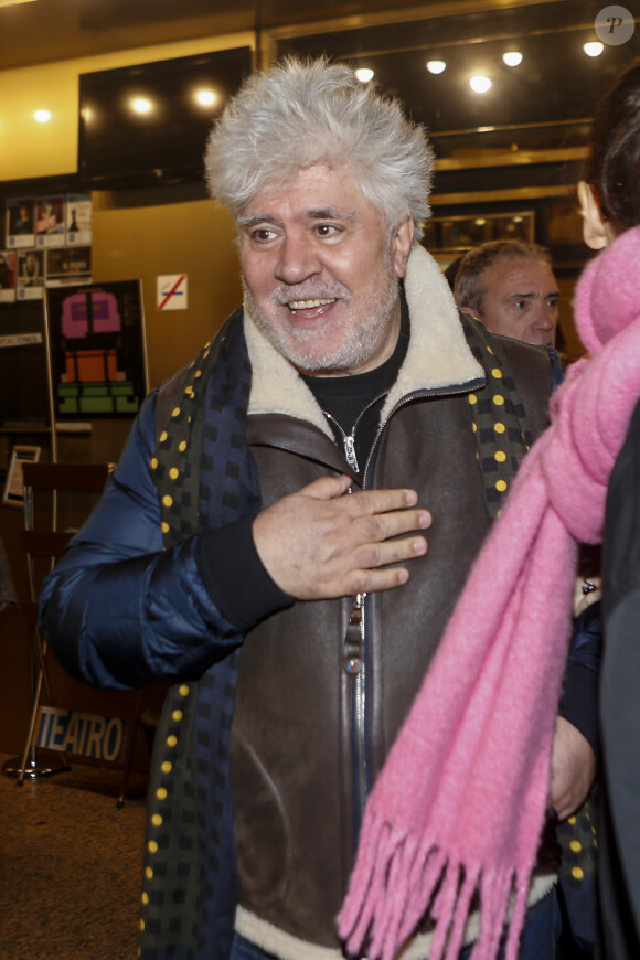 Pedro Almodovar au concert de Carla Bruni à Madrid le 10 janvier 2018.
