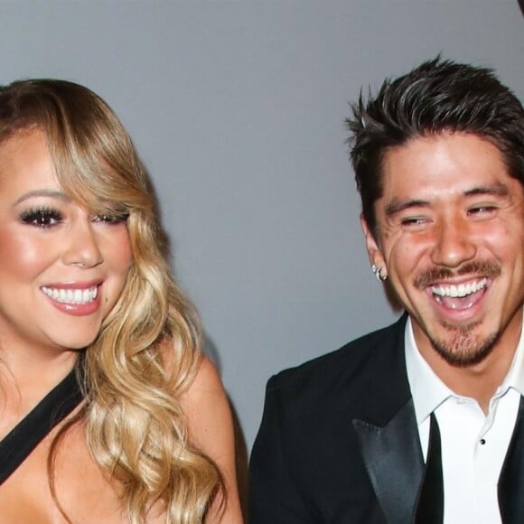 Mariah Carey et son compagnon Bryan Tanaka - People à la soirée "InStyle and Warner Bros. Pictures Golden Globe Awards" à Beverly Hills. Le 7 janvier 2018.