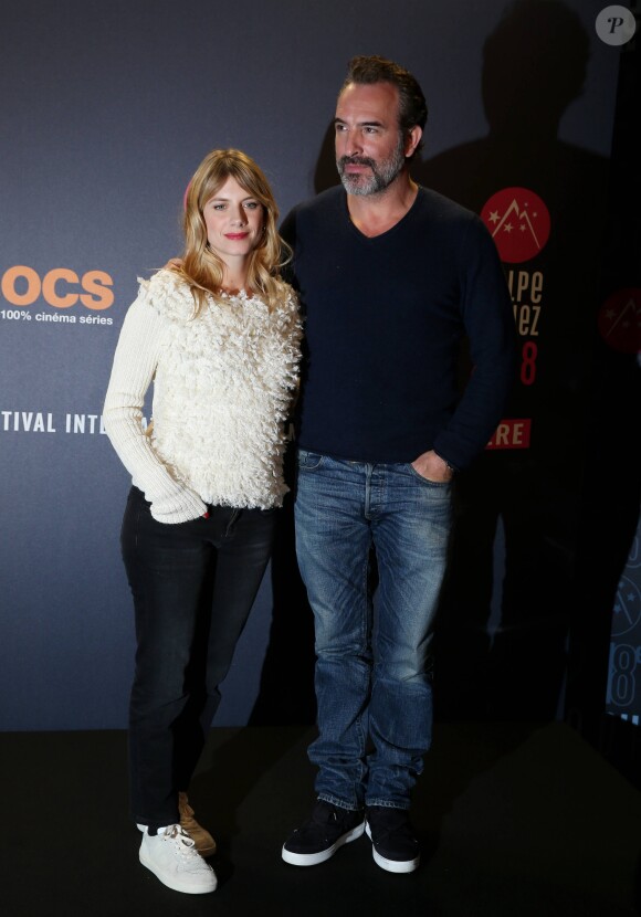 Mélanie Laurent et Jean Dujardin lors de la soirée de clôture et remise de prix du 21ème festival international du film de comédie de l'Alpe d'Huez le 20 janvier 2018. © Dominique Jacovides / Bestimage