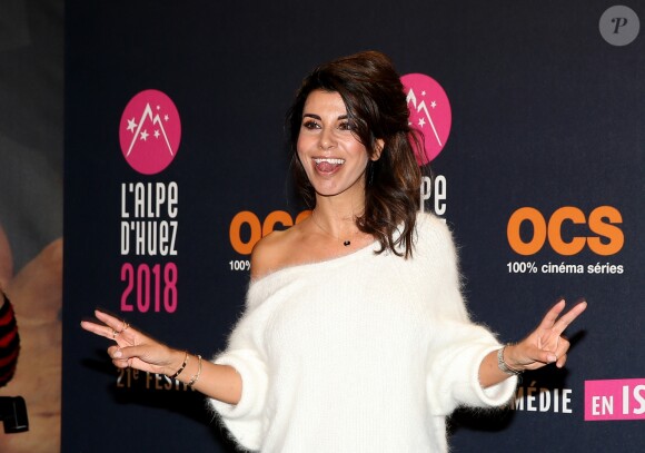Reem Kherici lors de la soirée de clôture et remise de prix du 21ème festival international du film de comédie de l'Alpe d'Huez le 20 janvier 2018. © Dominique Jacovides / Bestimage