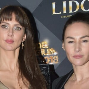 Frédérique Bel et Vanessa Demouy - Photocall de 14ème édition de la finale du concours Top Model Belgium au Lido à Paris le 21 janvier 2018. © Giancarlo Gorassini/Bestimage