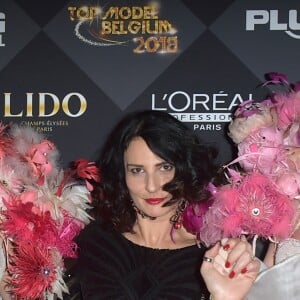 Sylvie Ortega Munos - Photocall de 14ème édition de la finale du concours Top Model Belgium au Lido à Paris le 21 janvier 2018. © Giancarlo Gorassini/Bestimage