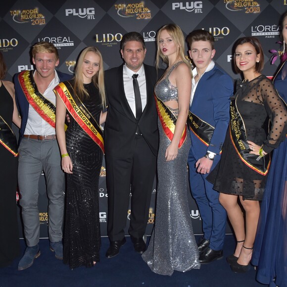 Jeremy Urbain - Photocall de 14ème édition de la finale du concours Top Model Belgium au Lido à Paris le 21 janvier 2018. © Giancarlo Gorassini/Bestimage