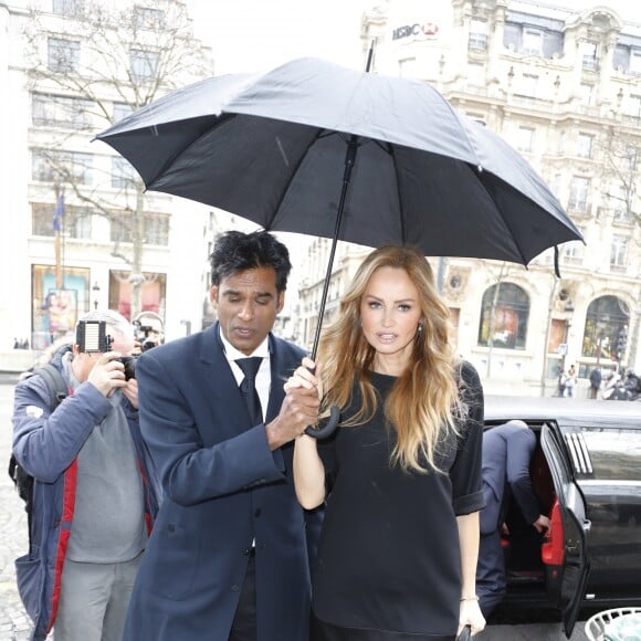 Exclusif - Satya Oblette (Satya Oblet) et Adriana Karembeu - 14e édition de la finale du concours Top Model Belgium au Lido à Paris le 21 janvier 2018. © Marc-Ausset Lacroix/Bestimage