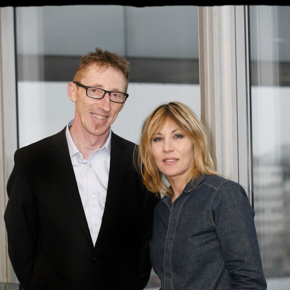 Exclusif - Patrick Dils, Mathilde Seigner - Conférence de presse de la présentation "Je voulais juste rentrer chez moi », le film d' Y. Rénier avec M. Seigner consacré à l' affaire P. Dils, diffusé sur France 2 le 24 janvier prochain. Paris, France Télévisions, le 21 décembre 2017. © Alain Guizard/Bestimage21/12/2017 - Paris