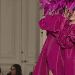 Kaia Gerber - Défilé Valentino, collection Haute Couture printemps-été 2018 à Paris, le 24 janvier 2018.