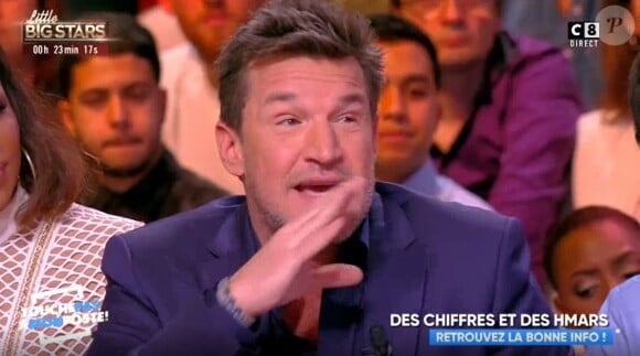 Benjamin Castaldi révèle, dans "Touche pas à mon poste" (C8) le 25 janvier 2018, le salaire qu'il touchait à TF1.