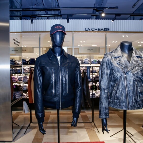 Exclusif - Lancement de la collection cuirs Anthony Delon 1985 en présence du créateur Anthony Delon au Pop-Up Store "Anthony Delon 1985" du Printemps Haussmann à Paris, le 19 janvier 2018. © Philippe Doignon/Bestimage