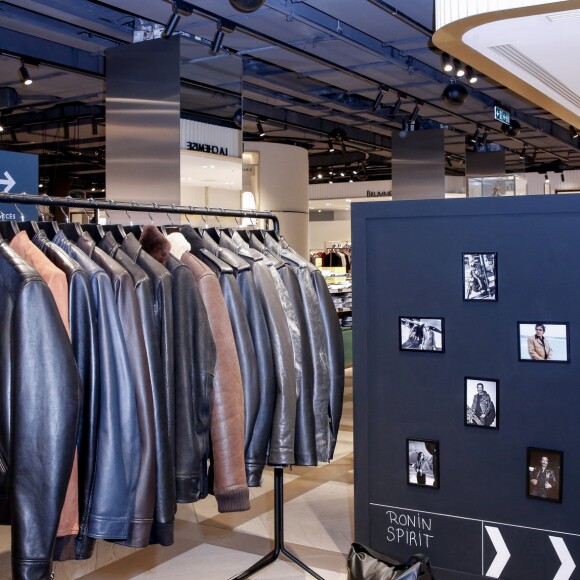 Exclusif - Lancement de la collection cuirs Anthony Delon 1985 en présence du créateur Anthony Delon au Pop-Up Store "Anthony Delon 1985" du Printemps Haussmann à Paris, le 19 janvier 2018. © Philippe Doignon/Bestimage