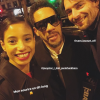 Camille Lacourt, JoeyStarr et Hajiba Fahmy - Instagram, 25 janvier 2018