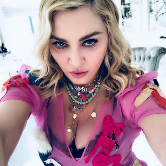 Selfie de Madonna. Décembre 2017.