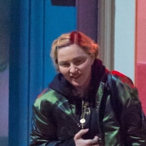 Exclusif - Madonna quitte un studio d'enregistrement à Londres le 17 janvier 2018.