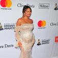 Chrissy Teigen, enceinte - Gala pré-Grammy Awards "Salute to Industry Icons" de la Clive Davis Foundation et la Recording Academy à New York, le 27 janvier 2018.