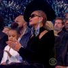 Jay-Z et Beyoncé accompagnés de leur fille Blue Ivy à la 60e édition des Grammy Awards le 28 janvier 2018 au Madison Square Garden à New York. Au cours de la soirée, la fillette de 6 ans s'est agacée des applaudissements de ses parents.