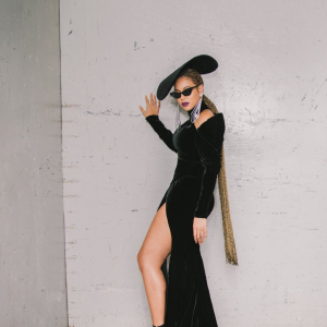 Beyoncé (en robe Nicolas Jebran et chaussures Jimmy Choo) et Jay-Z le 28 janvier 2018 à Los Angeles pour les Grammy Awards.