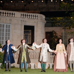 Exclusif - Clotilde Hesme, Nicolas Maury, Alain Pralon, Cyrille Thouvenin, Laure Calamy, Vincent Dedienne - Première de la pièce de théâtre "Le Jeu de l'amour et du hasard" au théâtre de la Porte Saint-Martin à Paris, le 16 janvier 2018. © Coadic Guirec/Bestimage