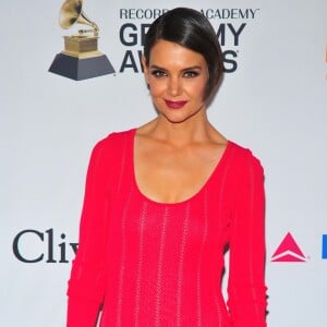 Katie Holmes au gala Clive Davis and Recording Academy Pre-Grammy en l'honneur de J-Z à New York, le 27 janvier 2018