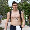 Brooklyn Beckham a profité de la plage avec son garde du corps à Miami, le 29 janvier 2018