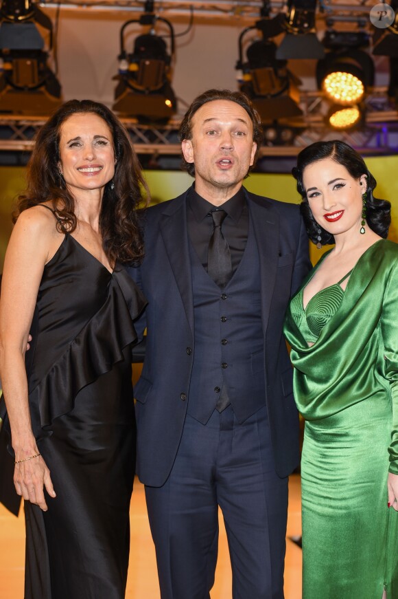 Andie MacDowell, Vincent Perez, Dita von Teese - Soirée "Lambertz Monday Night 2018" à Cologne en Allemagne le 29 janvier 2018.