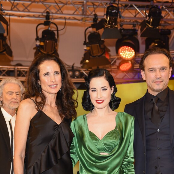 Andie MacDowell, Dita von Teese, Vincent Perez - Soirée "Lambertz Monday Night 2018" à Cologne en Allemagne le 29 janvier 2018.