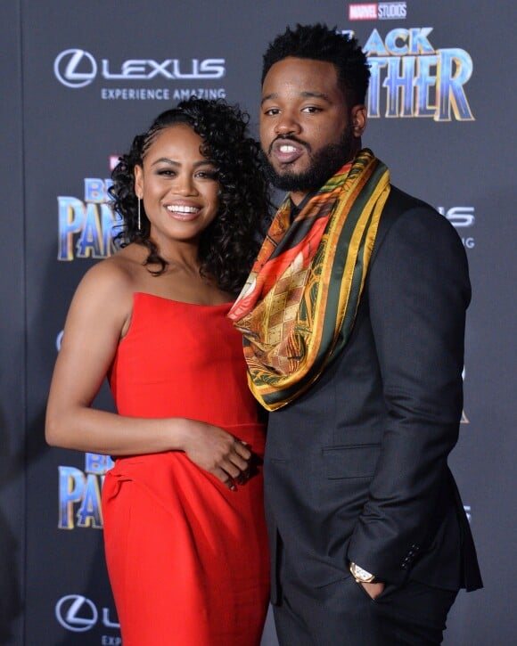 Le réalisateur Ryan Coogler et sa femme Zinzi Evans - Avant-première de 'Black Panther' à Hollywood, le 29 janvier 2018 © Chris Delmas/Bestimage