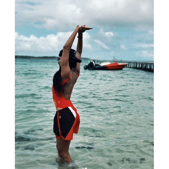 Shy'm à la Martinique, le 28 janvier 2018.