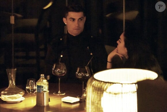 Cristiano Ronaldo fête l'anniversaire de sa compagne Georgina Rodriguez à Marbella. Le 28 janvier 2018.