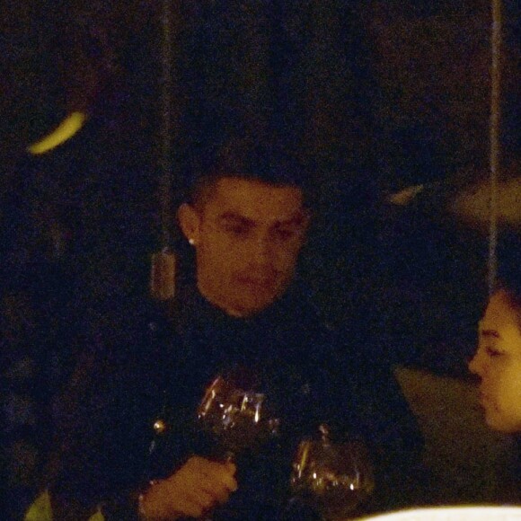 Cristiano Ronaldo fête l'anniversaire de sa compagne Georgina Rodriguez à Marbella. Le 28 janvier 2018.
