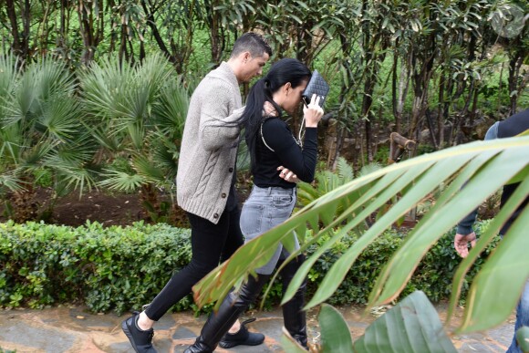 Cristiano Ronaldo fête l'anniversaire de sa compagne Georgina Rodriguez à Marbella. Le 28 janvier 2018.