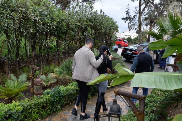 Cristiano Ronaldo fête l'anniversaire de sa compagne Georgina Rodriguez à Marbella. Le 28 janvier 2018.