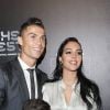 Cristiano Ronaldo (meilleur joueur), son fils Cristiano Jr et sa compagne Georgina Rodriguez enceinte - The Best FIFA Football Awards 2017 au London Palladium à Londres, le 23 octobre 2017. © Pierre Perusseau/Bestimage