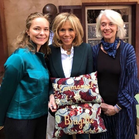 Brigitte Macron a rencontré Valérie Schlumberger, la maman de Léa Seydoux, au Sénégal. Instagram, le 2 février 2018. 