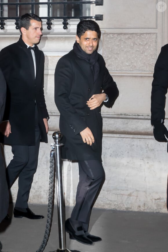 Nasser Al-Khelaifi (président du Paris Saint-Germain) - Anniversaire du joueur de football du Paris Saint-Germain (PSG), le brésilien Neymar Jr qui fête ses 26 ans au Pavillon Cambon (1er arrondissement) à Paris, France, le 4 février 2018.