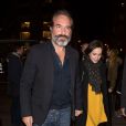 Jean Dujardin et sa compagne Nathalie Péchalat arrivent à l'avant-première du film "Chacun sa vie" au cinéma UGC Normandie à Paris, France, le 13 mars 2017. © Agence/Bestimage