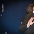Jean Dujardin - Photocall du dîner de la 42ème cérémonie des César au Fouquet's à Paris. Le 24 février 2017 © Stéphane Vansteenkiste / Bestimage