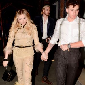 Exclusif - Chloe Moretz fête son 21ème anniversaire avec son compagnon Brooklyn Beckham à Los Angeles le 3 février 2018