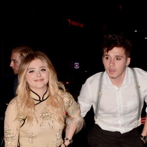 Exclusif - Chloe Moretz fête son 21ème anniversaire avec son compagnon Brooklyn Beckham à Los Angeles le 3 février 2018