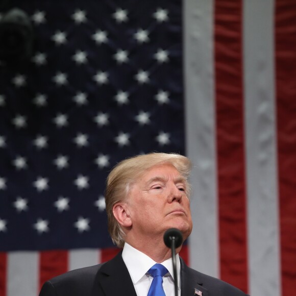 Discours de Donald Trump à Washington le 30 janvier 2018.
