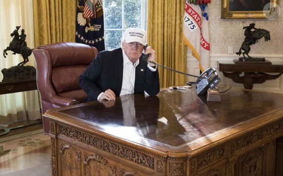Le président Donald Trump à la Maison Blanche à Washington le 20 janvier 2018.