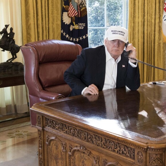 Le président Donald Trump à la Maison Blanche à Washington le 20 janvier 2018.