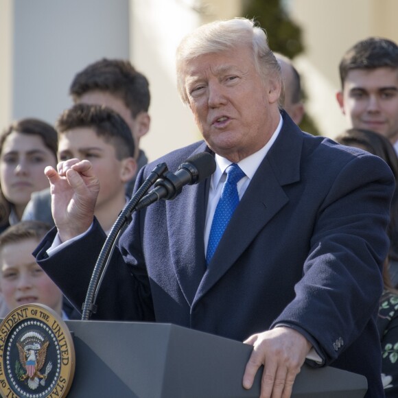 Donald Trump à la Maison Blanche à Washington le 19 janvier 2018.