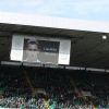 Hommage au joueur de football irlandais Liam Miller à Glasgow durant la Coupe d'Ecosse le 10 février 2018