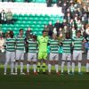 Hommage au joueur de football irlandais Liam Miller à Glasgow durant la Coupe d'Ecosse le 10 février 2018