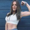 Alexia en pleine séance de sport - Instagram, 2017