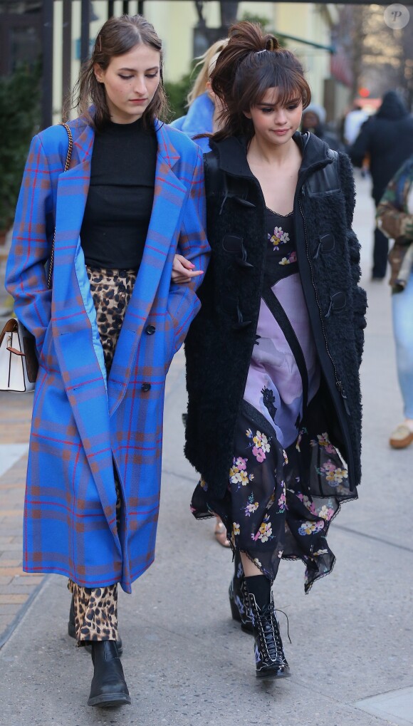 Selena Gomez a assisté au défilé Coach (collection automne-hiver 2018-2019) à New York, le 13 février 2018.